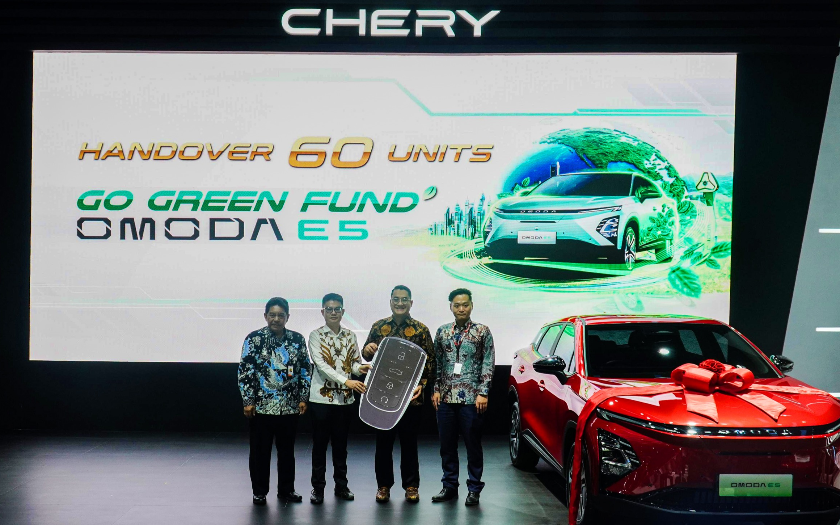 Bank BSI Beli 60 Unit Mobil Listrik Chery, Armada Omoda E5 Jadi Kendaraan Operasionalnya