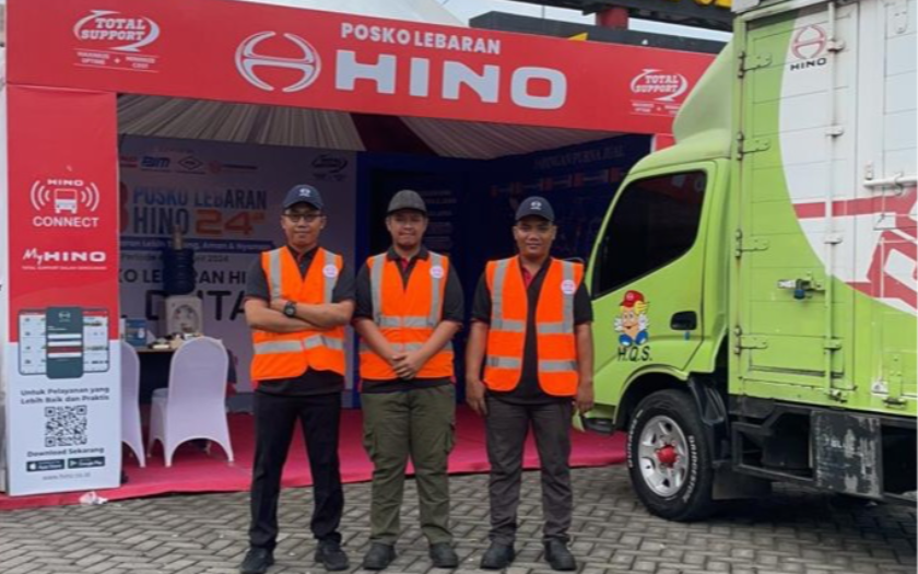 Nonstop 24 Jam, Hino Siagakan 18 Posko Lebaran 2025 Kawal Armada Hino Tetap Prima