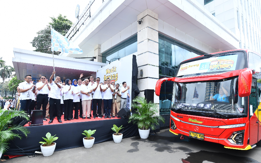 Dirut Pertamina dan Menteri ESDM Lepas 1.407 Pemudik, Paling Jauh Ke Medan, Sumut 