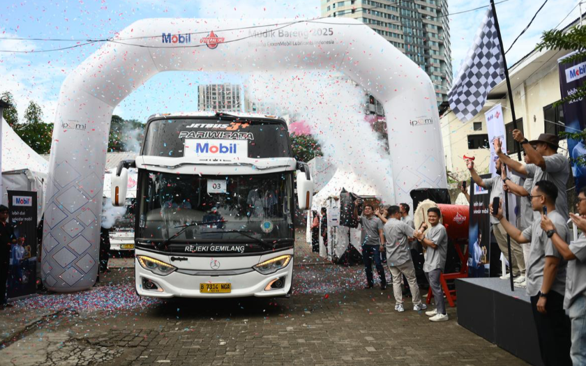 Berangkat Pakai Bus Premium, Ratusan Mekanik Mudik Gratis Dari ExxonMobil Lubricants