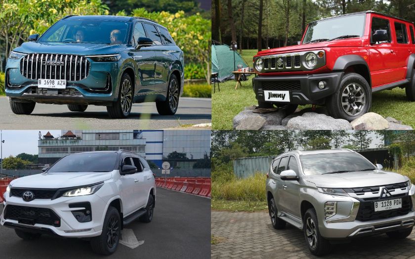 Pilihan Mobil 4x4 di Bawah Rp 800 Juta, Ada New Pajero 4x4, New Fortuner 4x4, New Jimny 4x4 atau J8 AWD