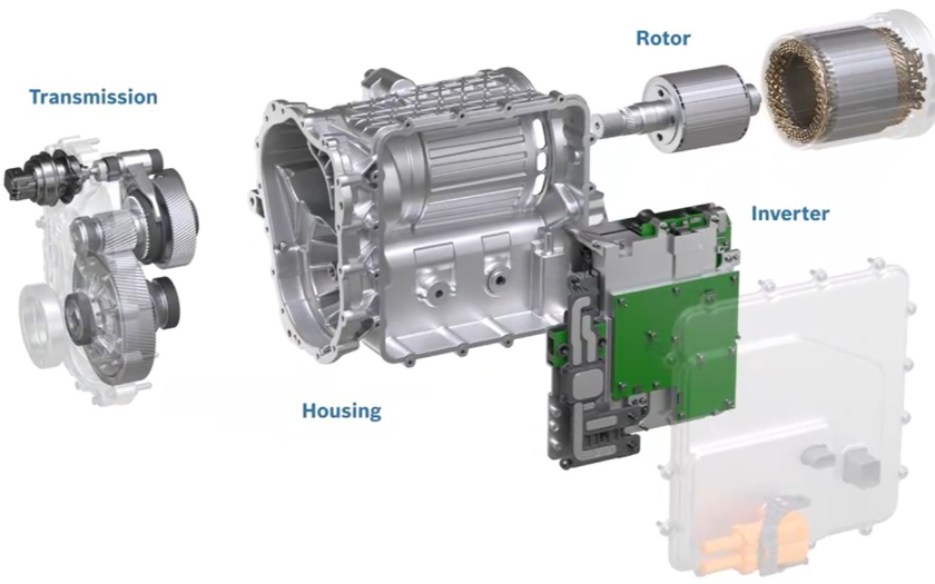 Bosch Pamerkan Eaxle, Tiga Komponen Jadi Satu untuk Mobil Hybrid dan Listrik 