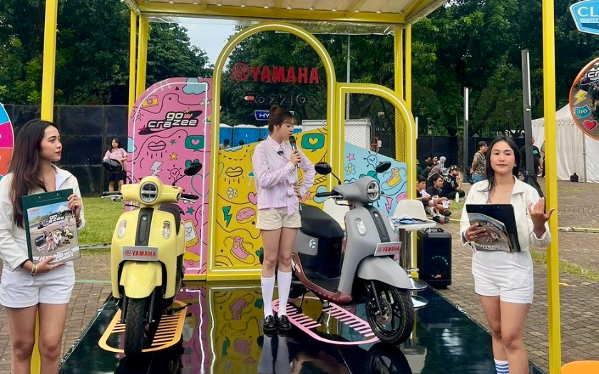 Pecah! Ribuan Anak Muda Gen Z Kumpul Bareng Skutik Fazzio Hybrid di Festival Musik