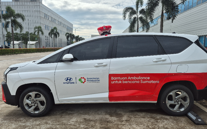 Bantu Penanggulangan Bencana di Sumatera, Hyundai Donasikan Ambulans Stargazer Cantenz
