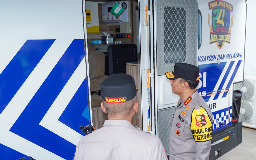 Unik! Polisi Punya Layanan Motor Senyum, Temani Pemudik Sampai Kampung Halaman