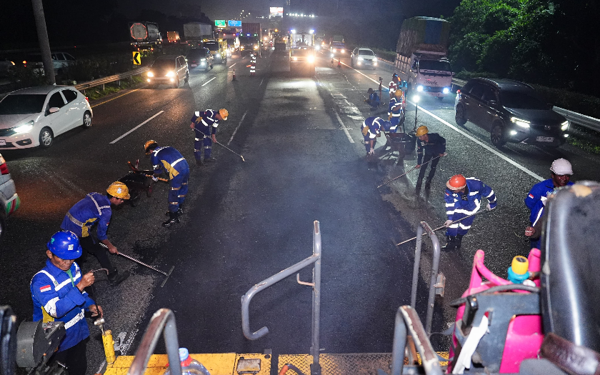 Jamin Mudik Nyaman, Jasa Marga Kebut Perbaikan Jalan Berlubang di Seluruh Ruas Tol
