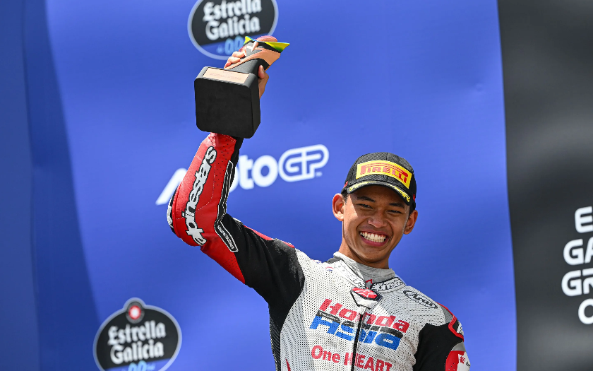 Calon Pengganti Vale Telah Lahir, Veda Catat Sejarah Indonesia Raih Podium Moto3