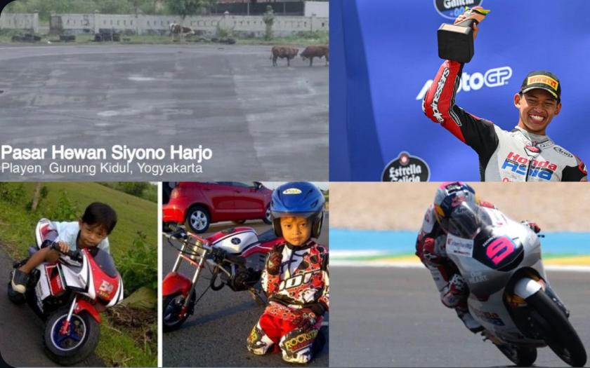 Dari Sirkuit Pasar Sapi ke Panggung Dunia MotoGP, Lompatan Besar Veda Ega Pratama