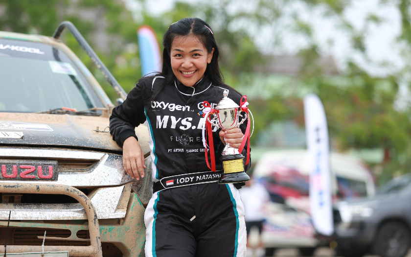 Pengusaha Florist Lody Natasha Raih Podium 3 Kelas T2.1 Rally Thailand 