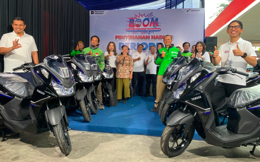 25 Rider Ojol Full Senyum, Bawa Pulang Yamaha Lexi Pemenang BOOM MyPertamina